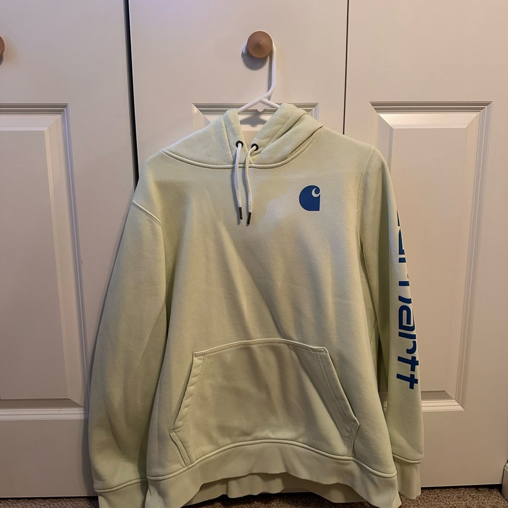 Carhartt relaxed fit mid weight hoodie. Size XL fits like a Large.